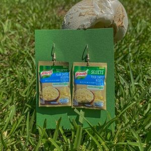Mini Brand Four Cheese Risotto Earrings